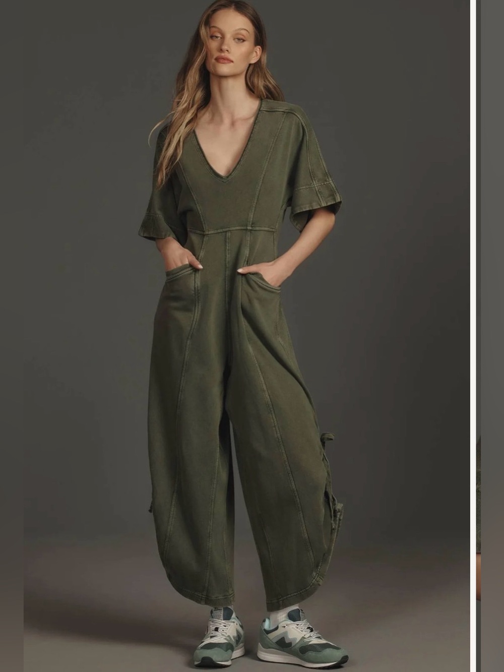 Daily Practice by Anthropologie Horizon Wide-Leg Jumpsuit: Short-Sleeve Edition